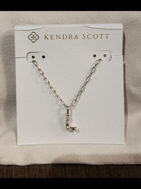 Kendra Scott Sterling Silver Initial 'L' Pendant Necklace